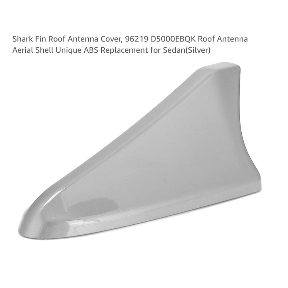 Shark Fin Antenna Cover Aerial Shell for Sedan Car Roof‎ Antenna Silver